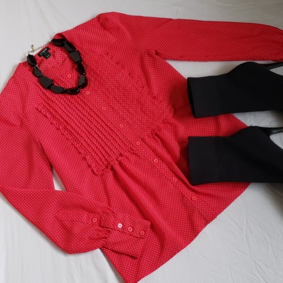 J. Crew Tops - 🎉Host Pick 🎉 J Crew Polka Dot Blouse